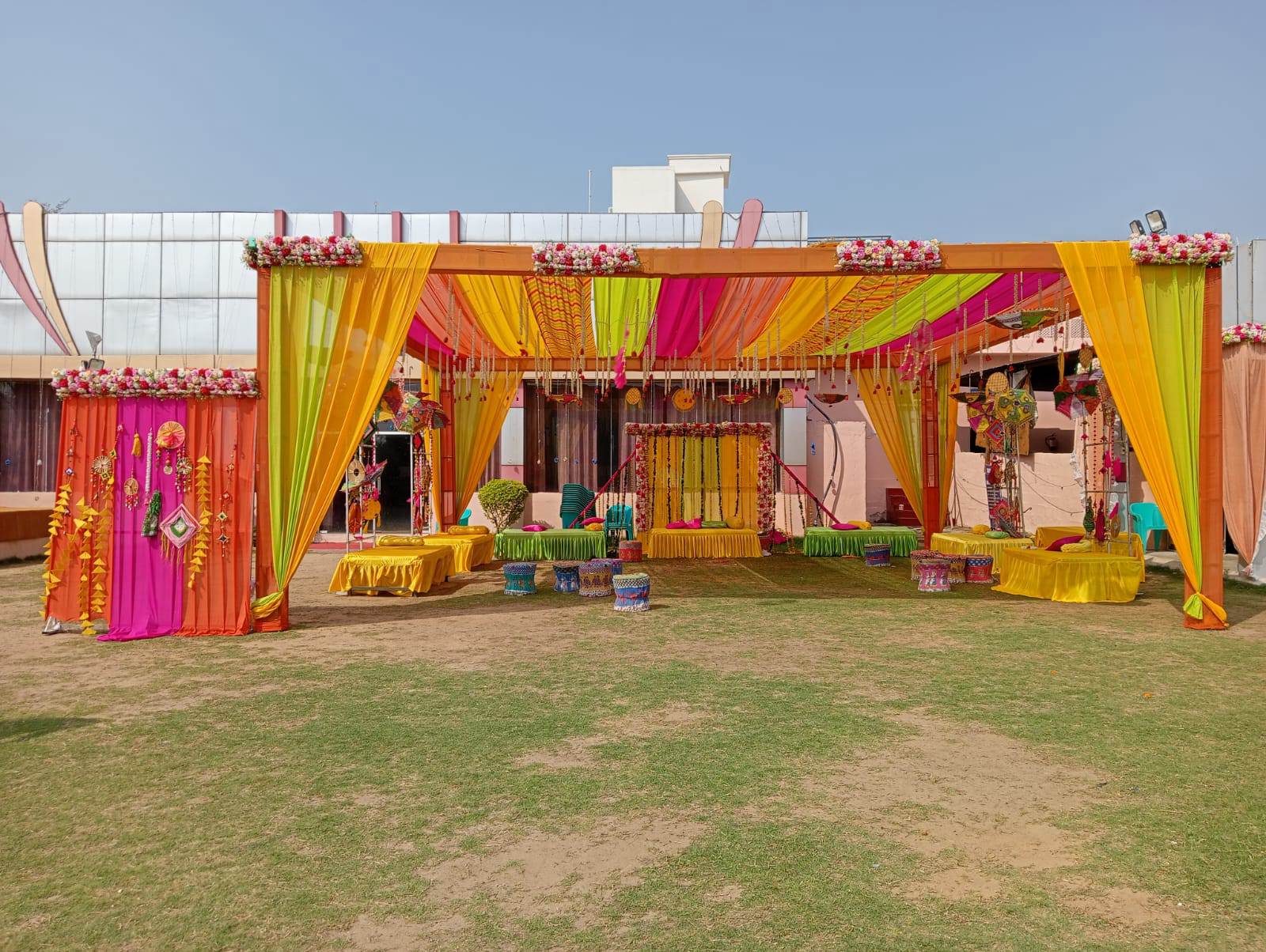 Luxury haldi decor